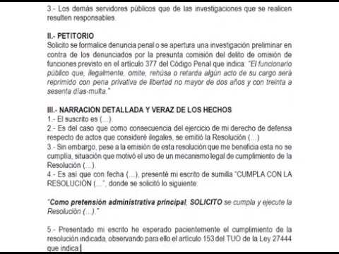 ▷ Modelo de denuncia penal perú | Actualizado abril 2023