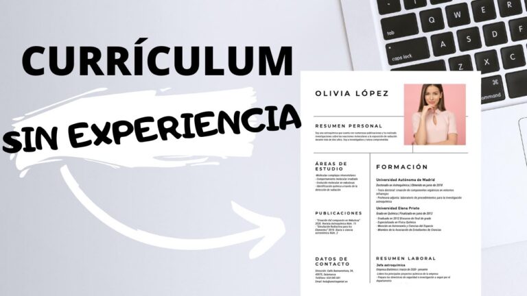 ▷ Modelos de cv sin experiencia | Actualizado abril 2023